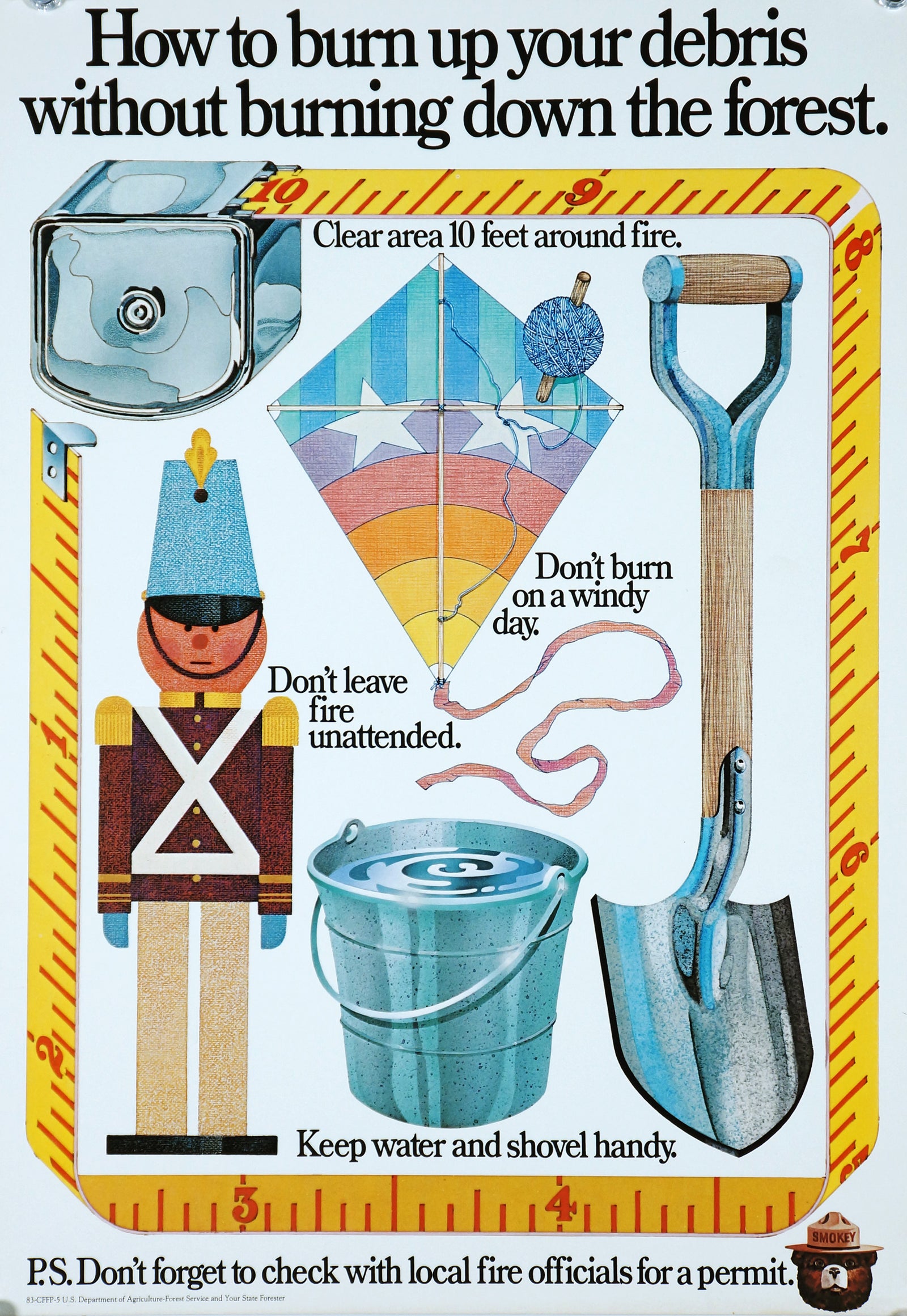 Burn Your Debris - Authentic Vintage Poster