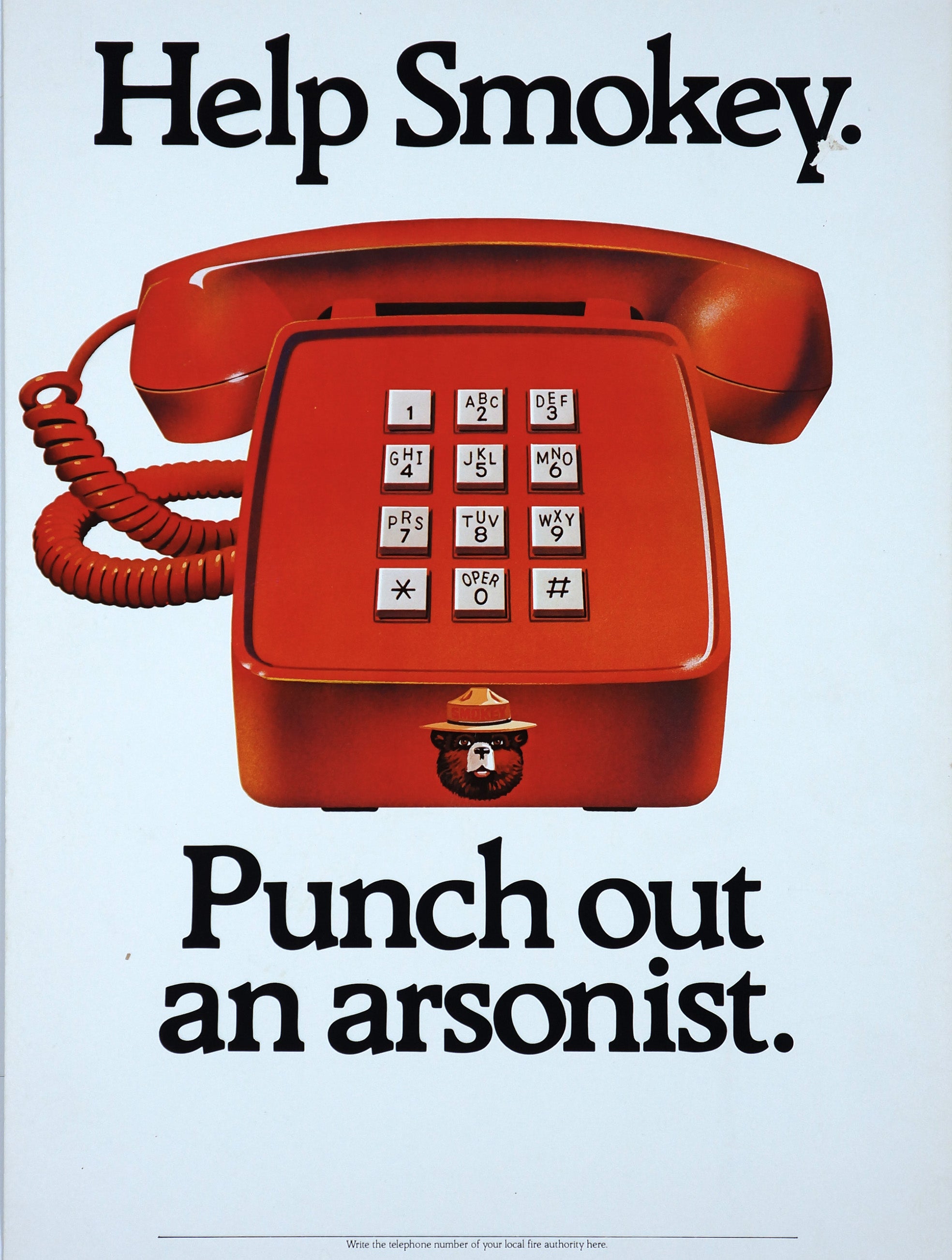 Help Smokey - Authentic Vintage Poster