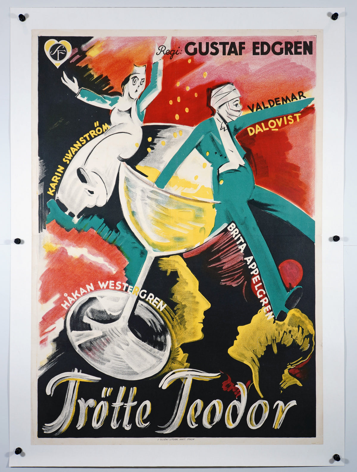 Trötte Teodor - Authentic Vintage Poster