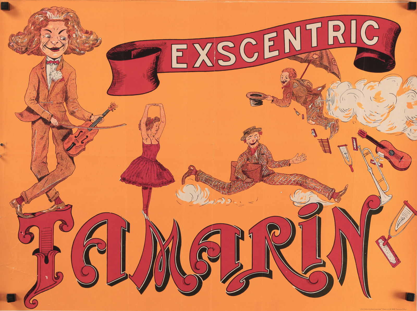 Exscentric Tamarin - Authentic Vintage Poster