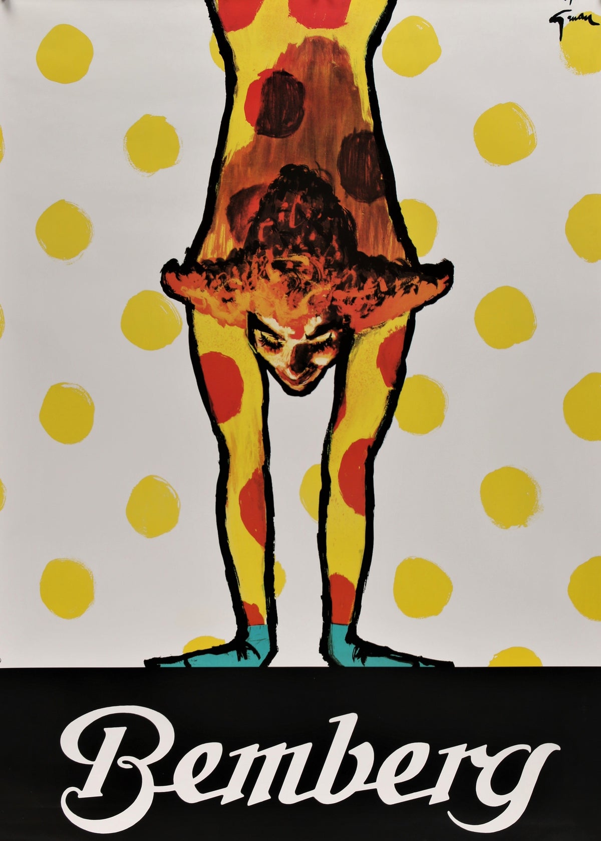 J.P. Bemberg- Clown - Authentic Vintage Poster