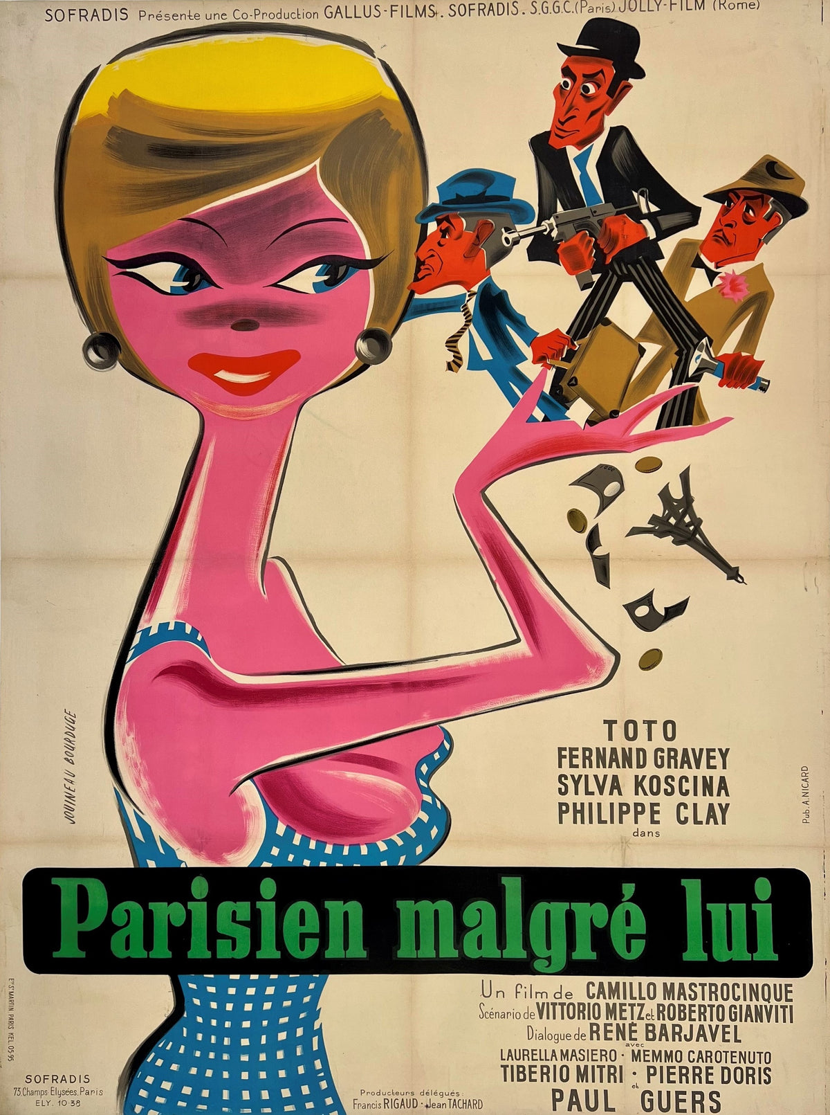 Parisian Malgre Lui - Authentic Vintage Poster