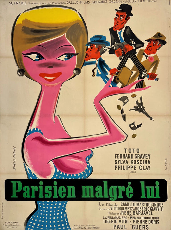 Parisien Malgre Lui - Authentic Vintage Poster