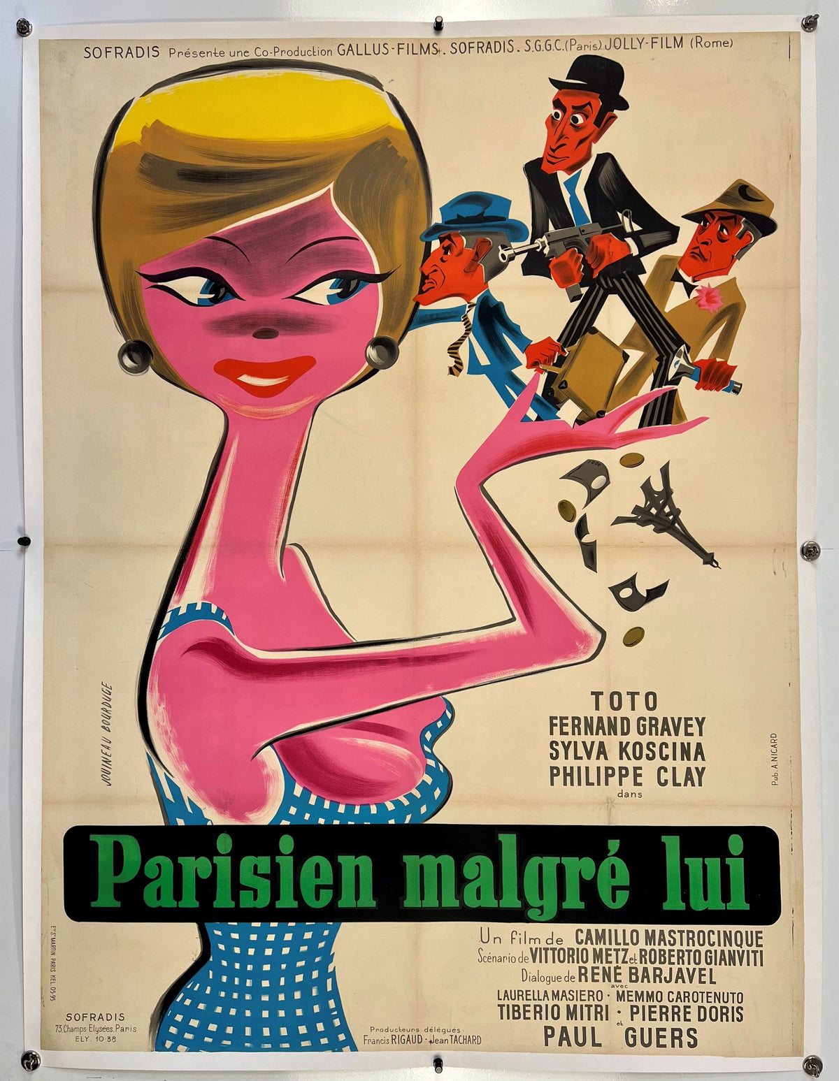 Parisian Malgre Lui - Authentic Vintage Poster