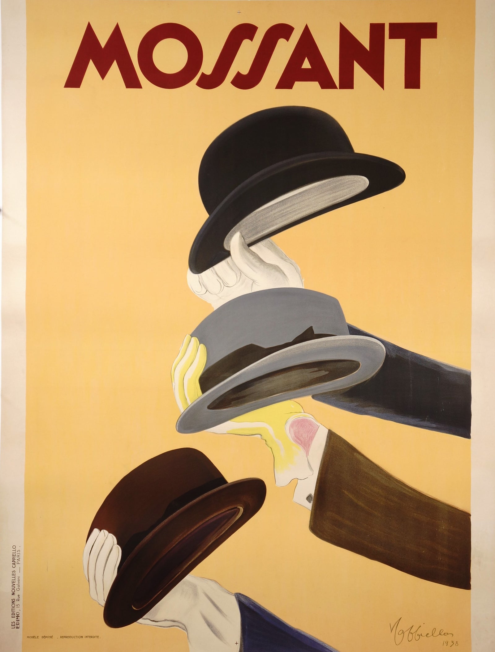Mossant by Leonetto Cappiello - Authentic Vintage Poster
