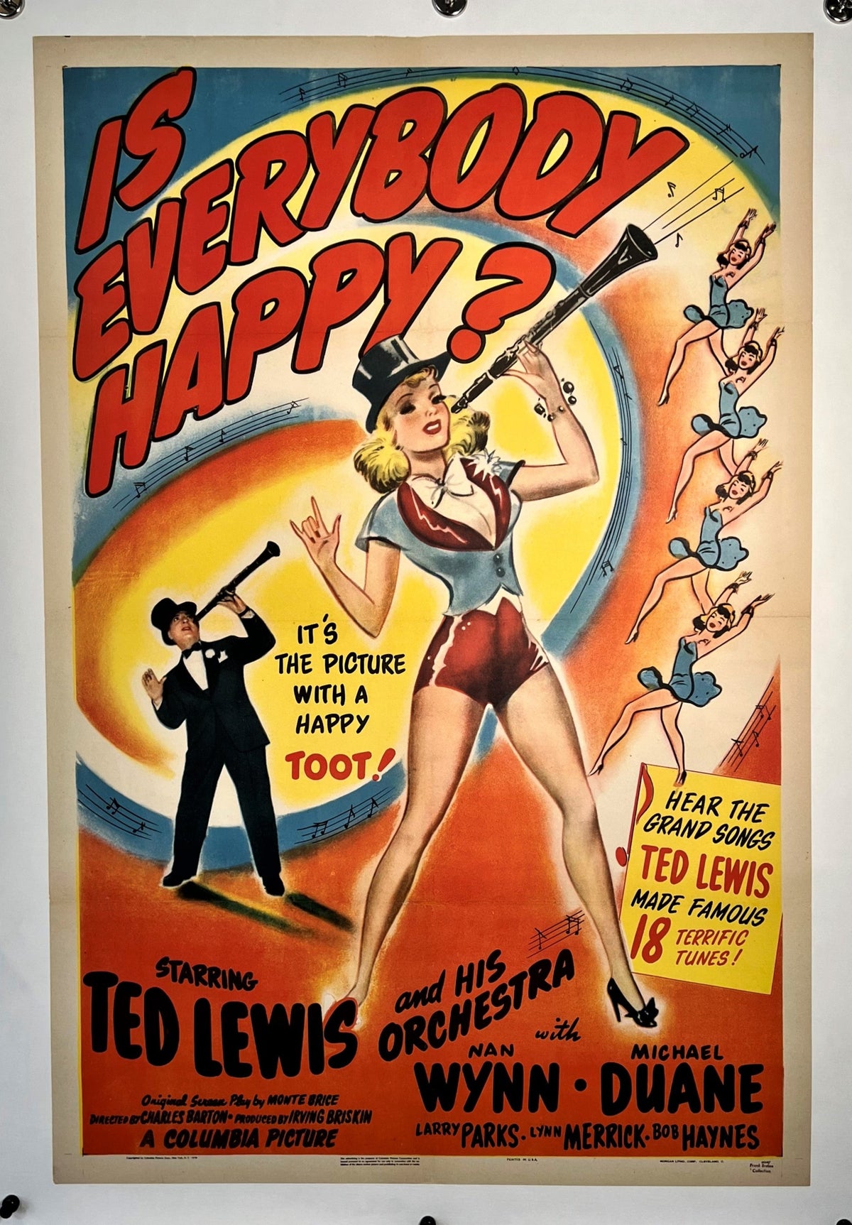 Is Everybody Happy? (1943) - Authentic Vintage Poster