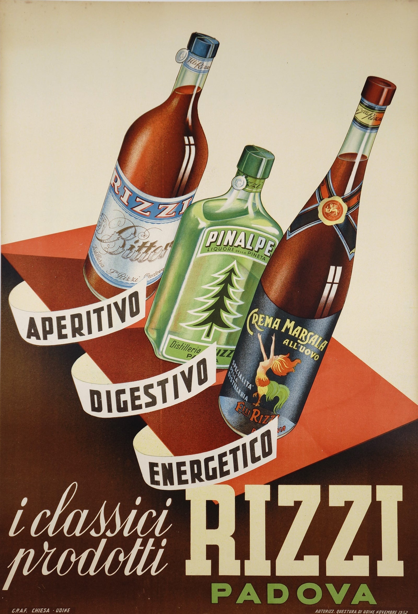 Rizzi Padova - Authentic Vintage Poster