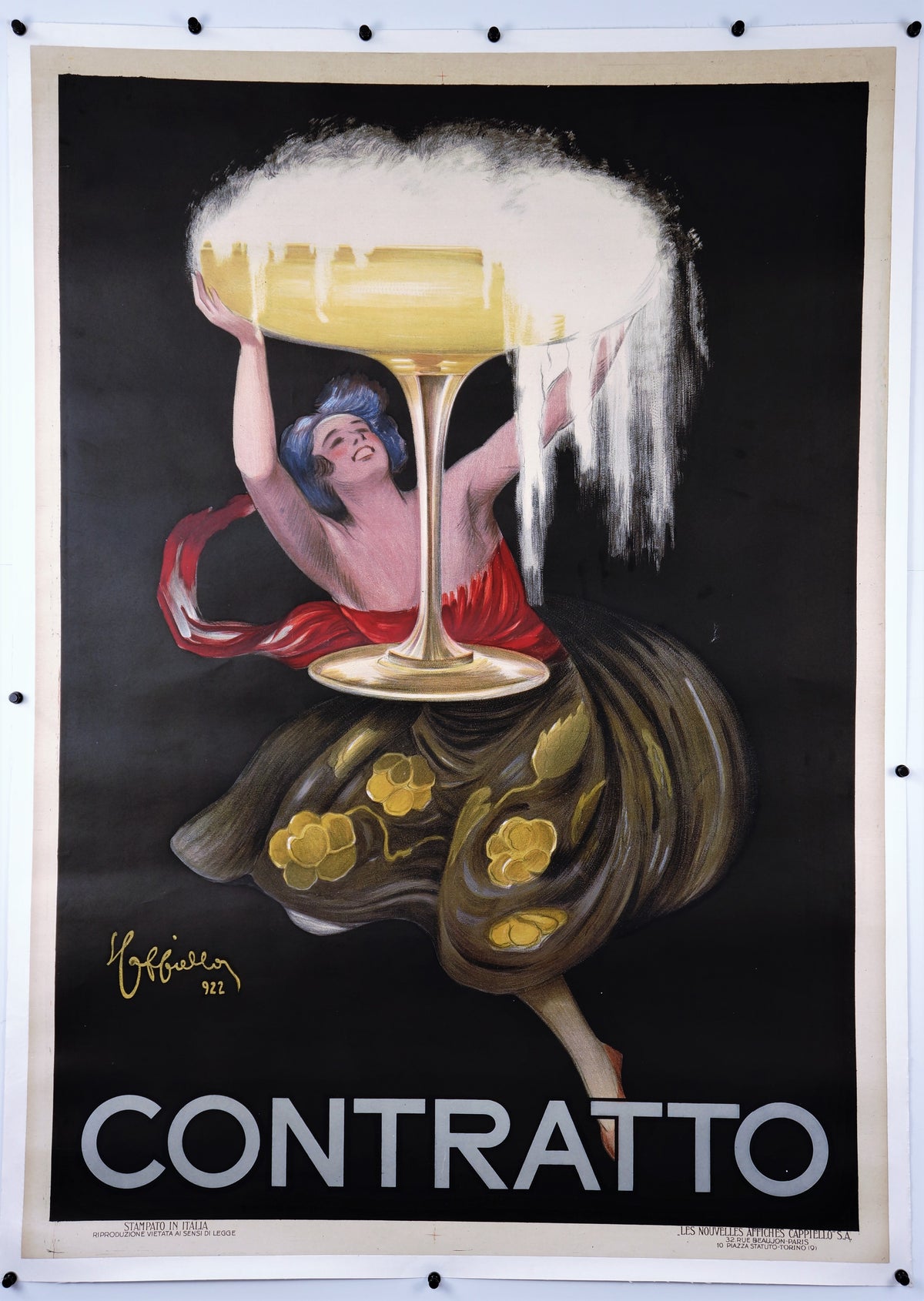 Contratto by Leonetto Cappiello - Authentic Vintage Poster