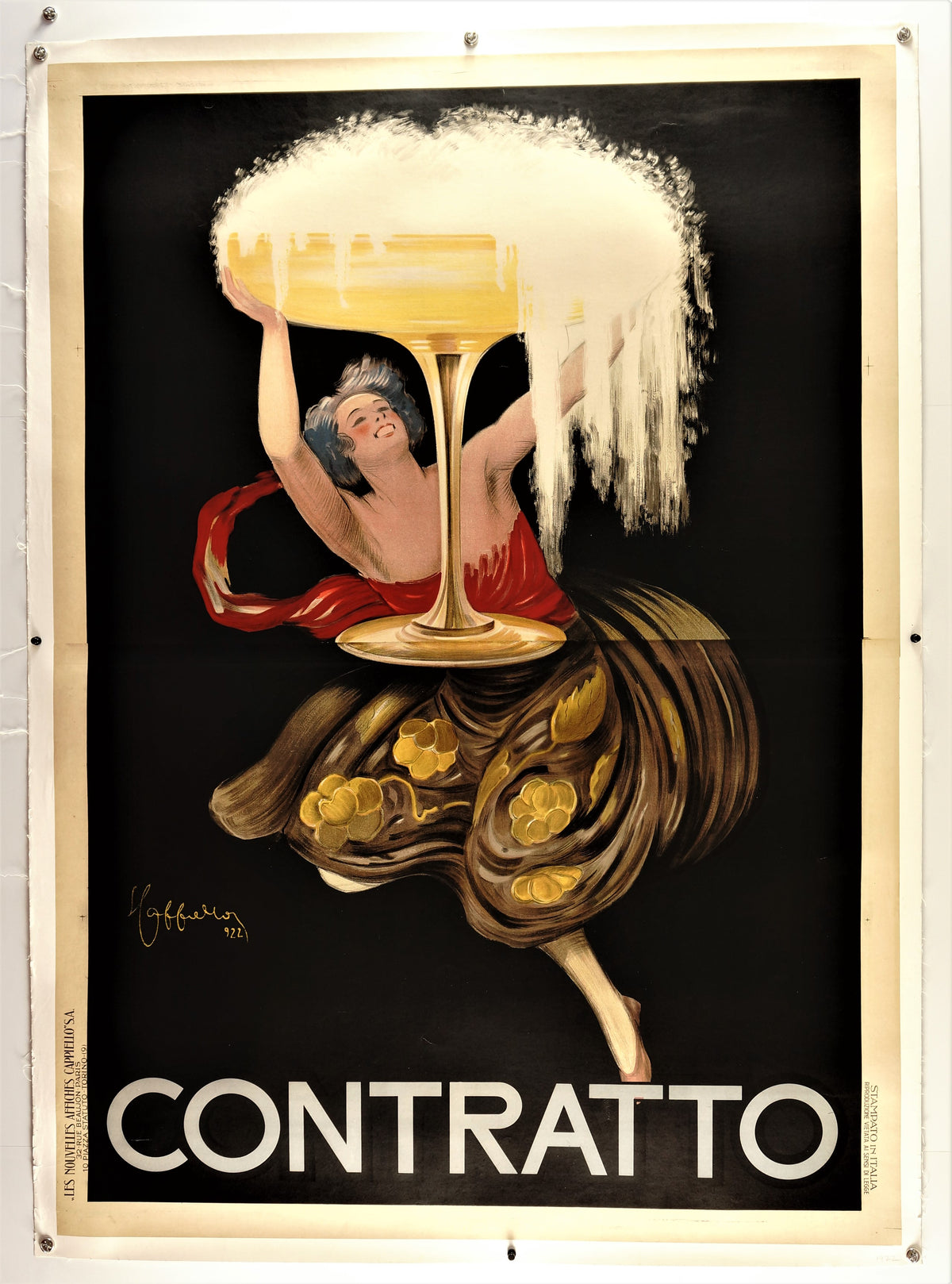 Contratto by Leonetto Cappiello - Authentic Vintage Poster