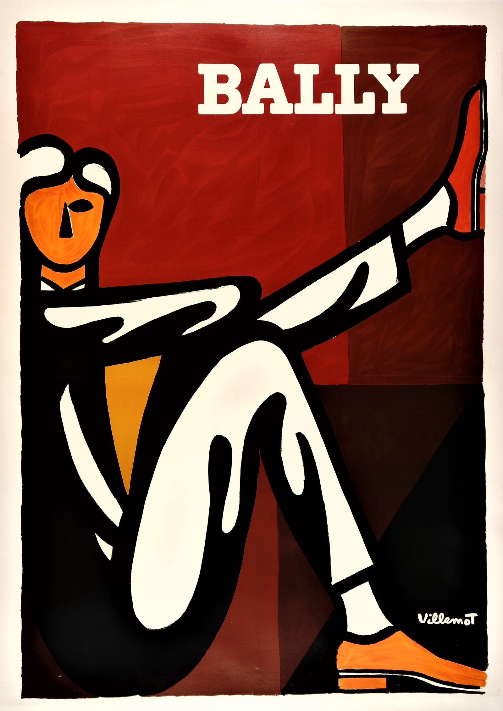 Bally Homme- Man, Shoes - Authentic Vintage Poster