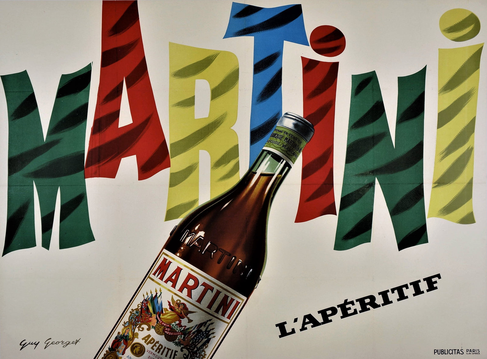 Martini L'Aperitif - Authentic Vintage Poster