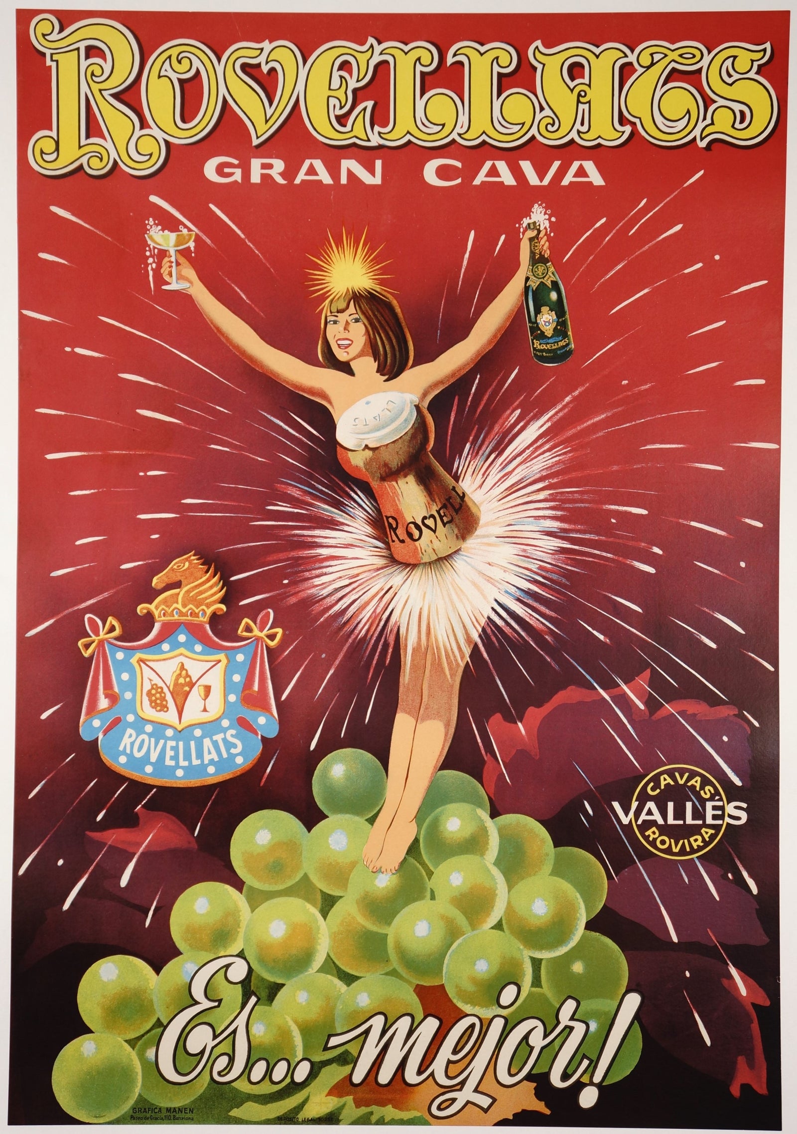 Gran Cava - Authentic Vintage Poster