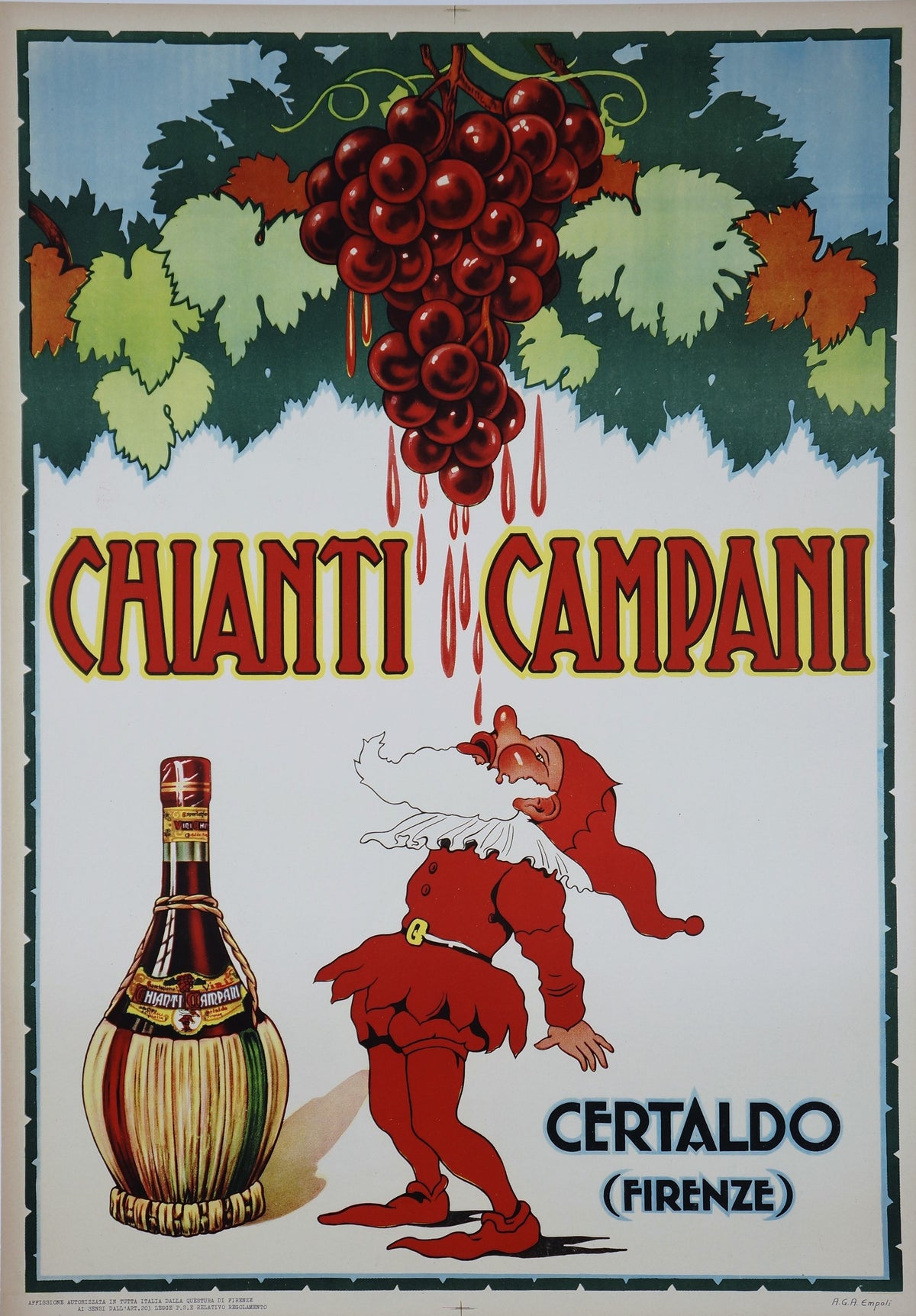 Chianti Campani - Authentic Vintage Poster