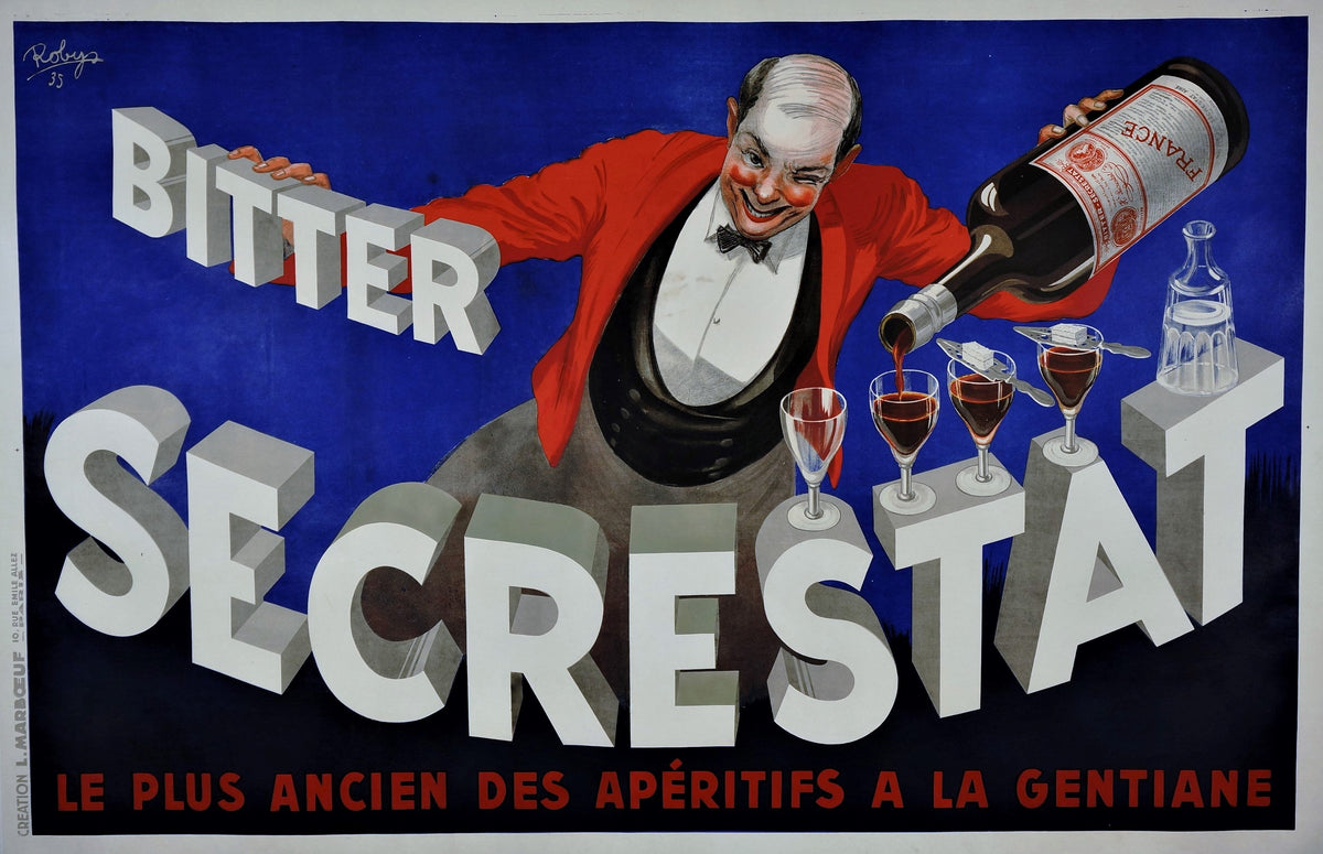Bitter Secrestat - Authentic Vintage Poster