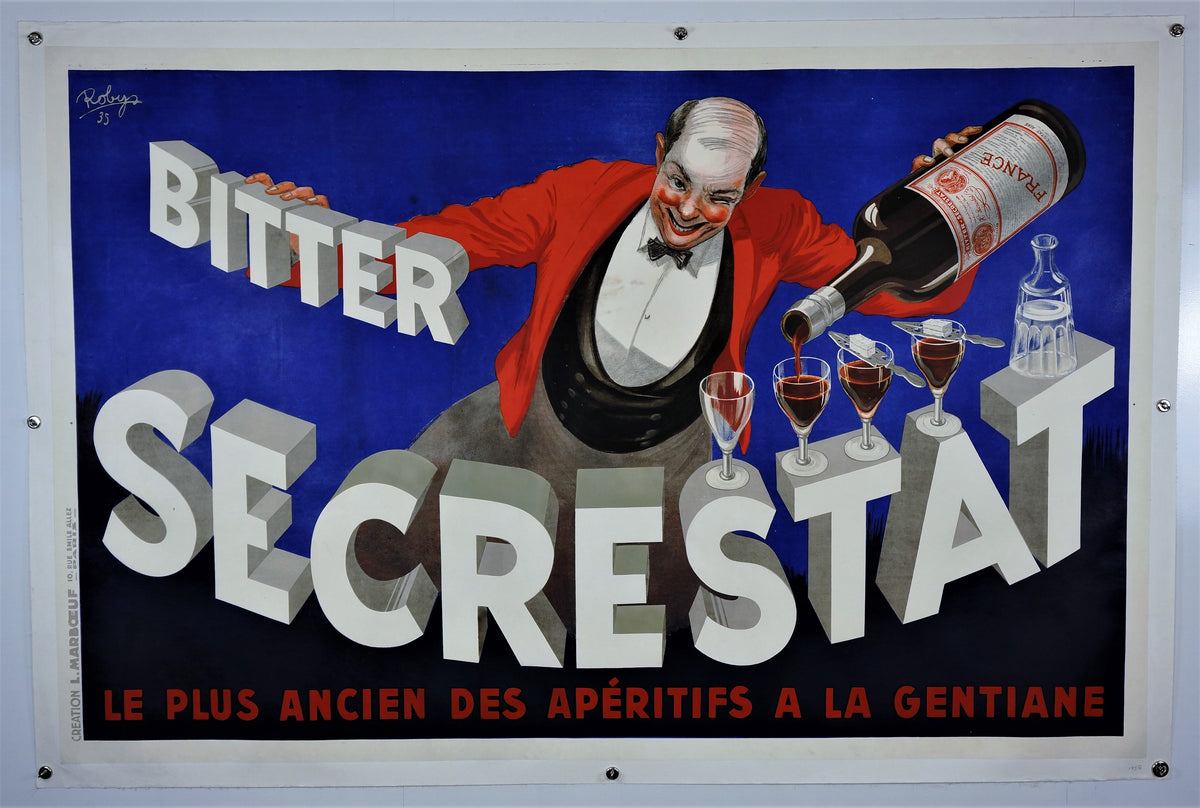 Bitter Secrestat - Authentic Vintage Poster