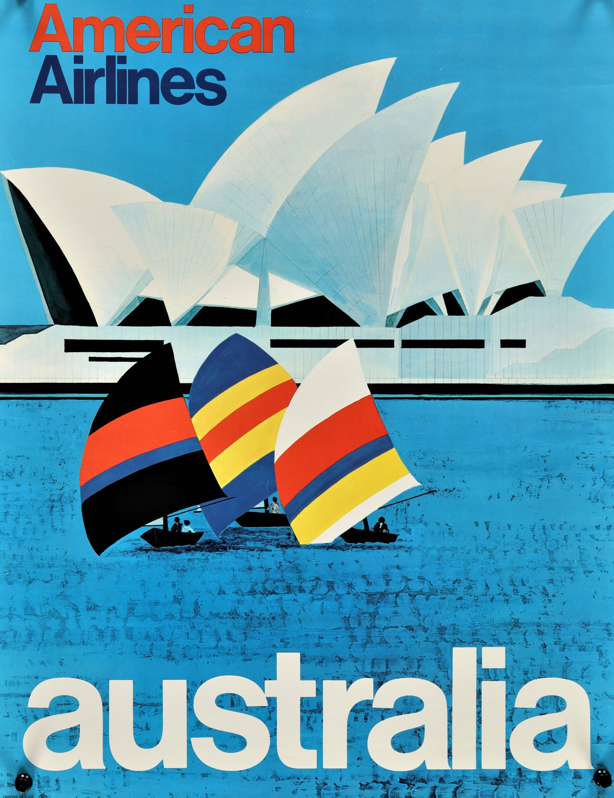 American Airlines Australia - Authentic Vintage Poster