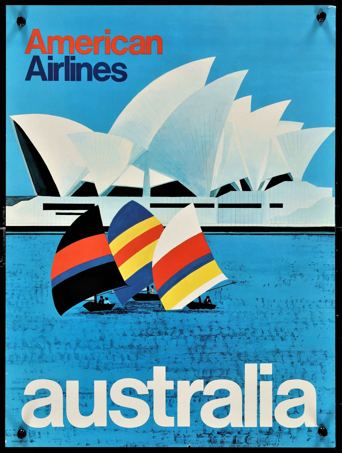 American Airlines Australia - Authentic Vintage Poster