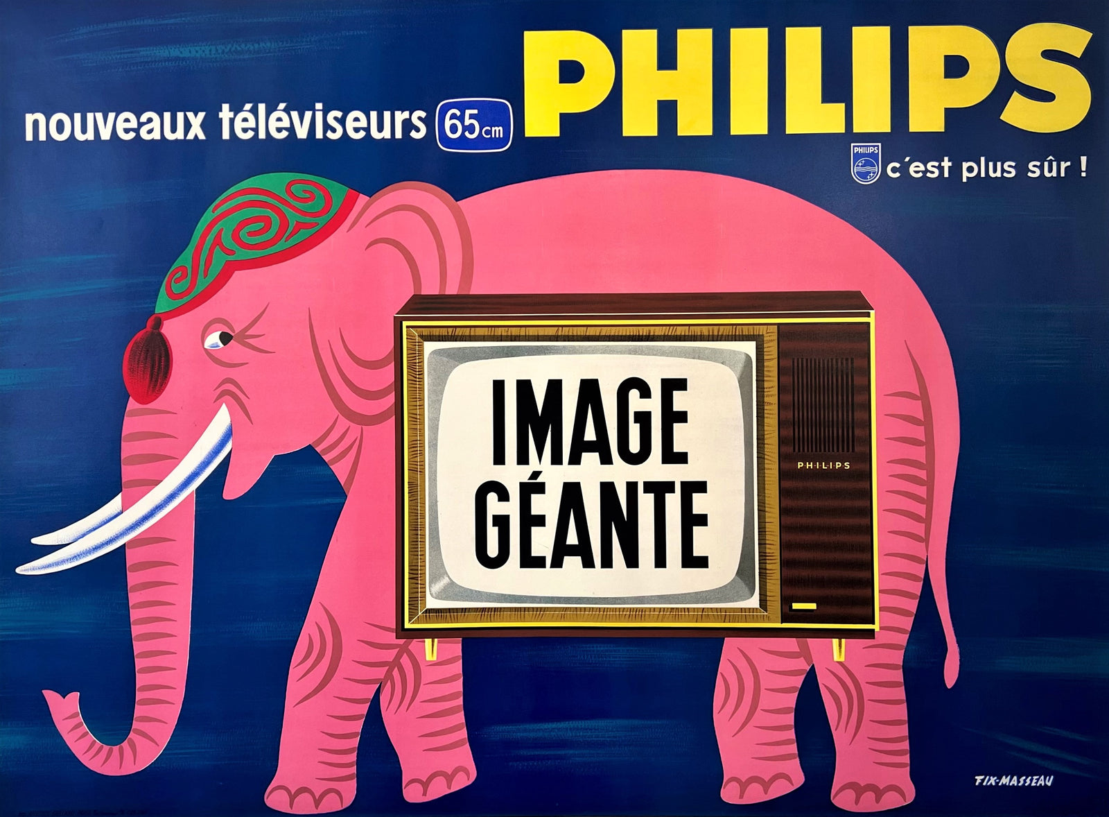 Phillips Elephant - Authentic Vintage Poster