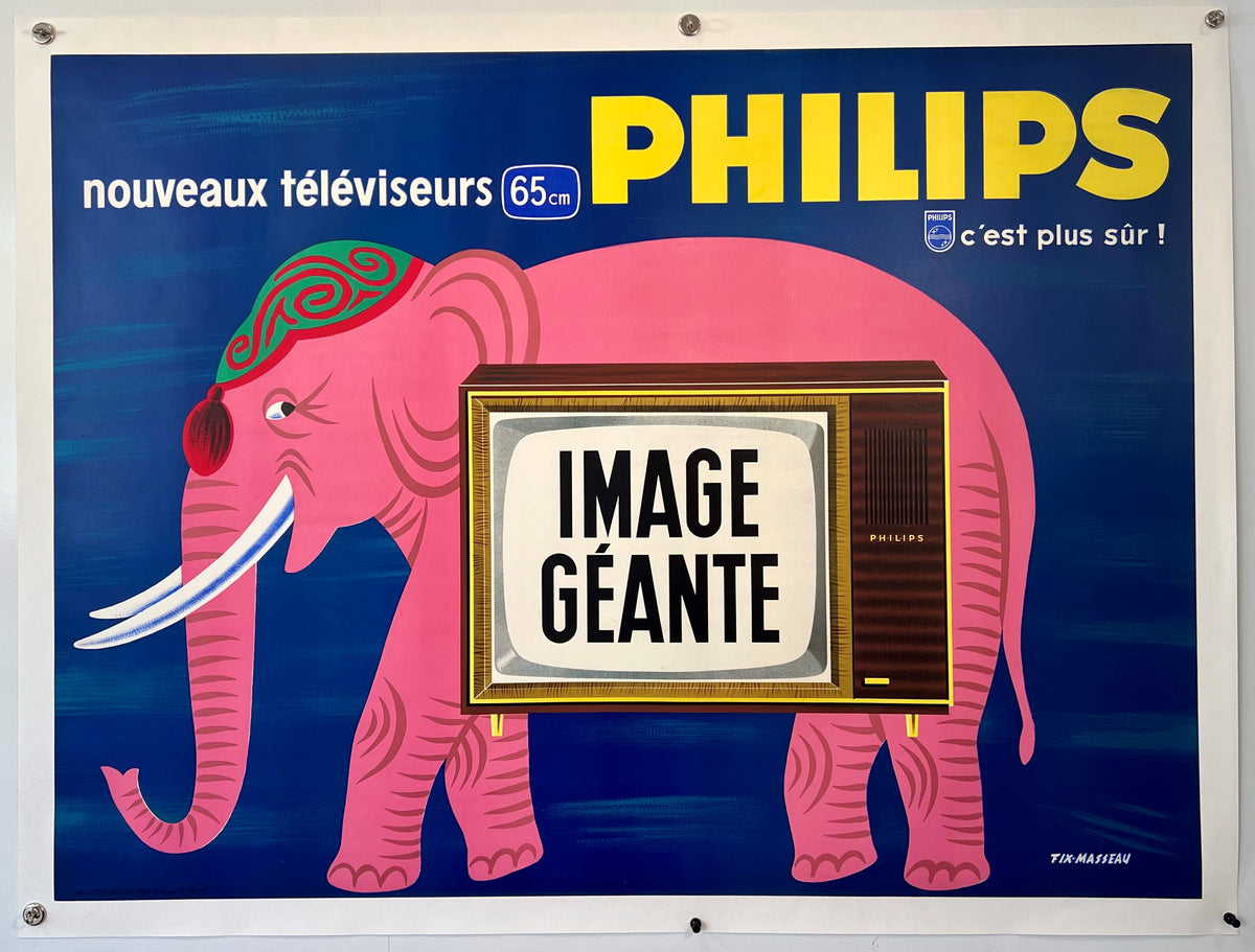 Phillips Elephant - Authentic Vintage Poster