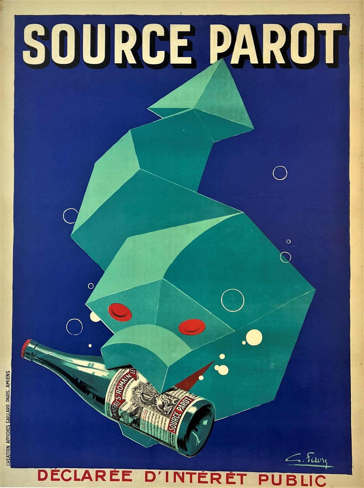 Source Parot - Authentic Vintage Poster