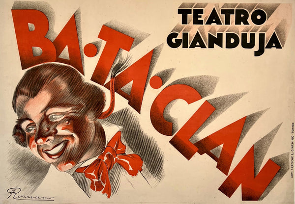 Bataclan- Teatro Gianduja - Authentic Vintage Poster