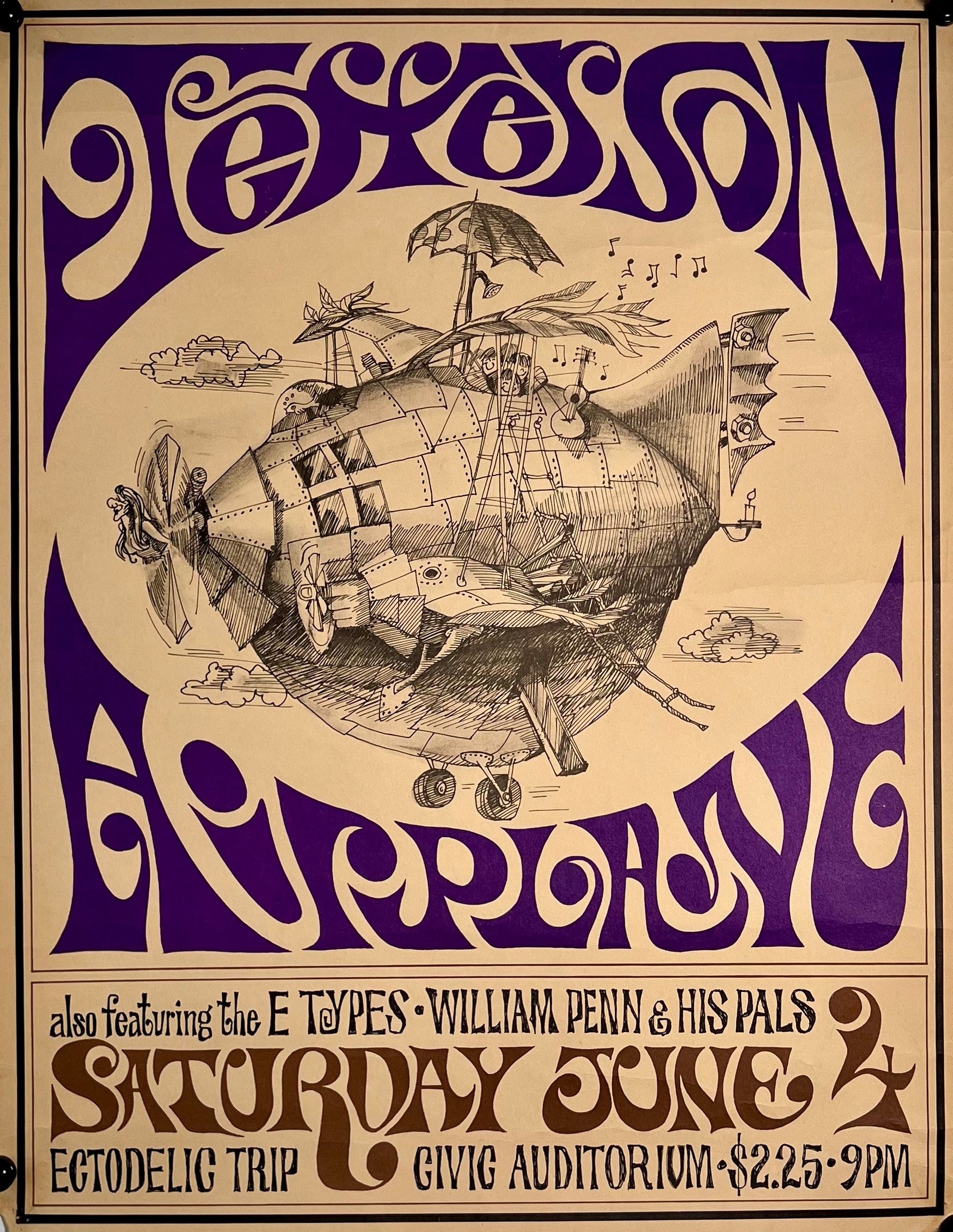 Jefferson Airplane - Authentic Vintage Poster