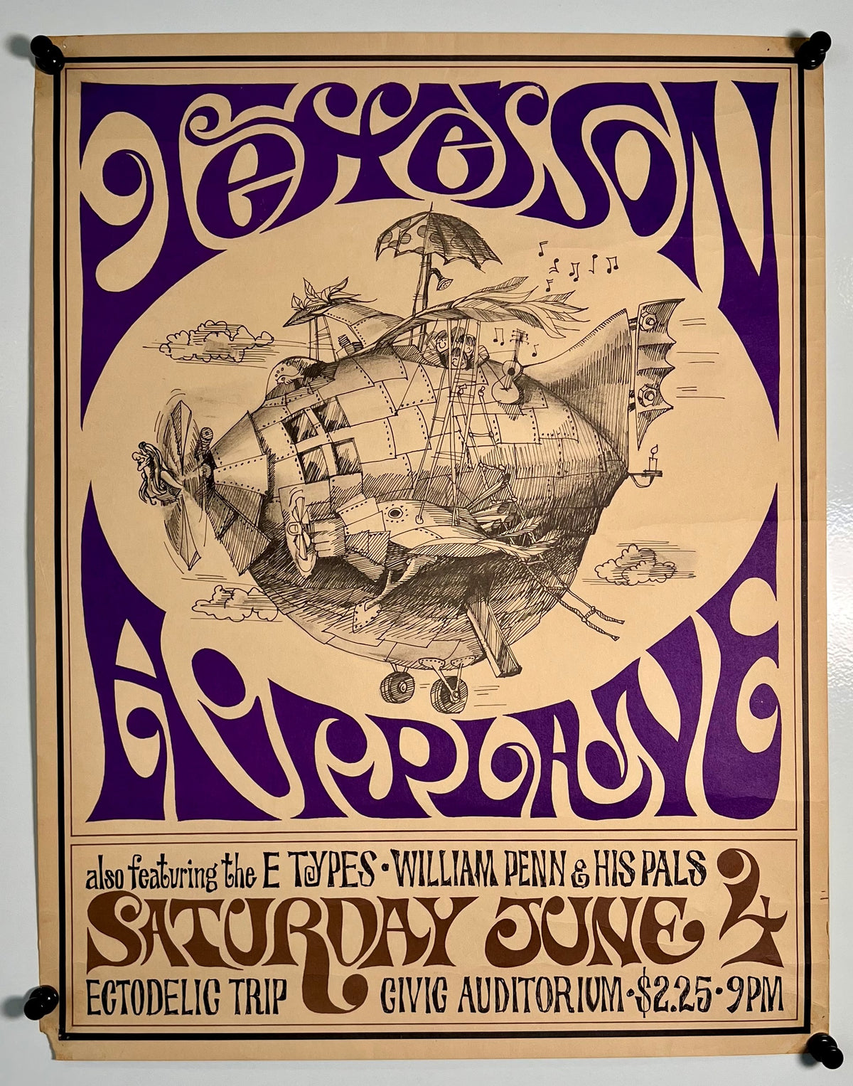 Jefferson Airplane - Authentic Vintage Poster
