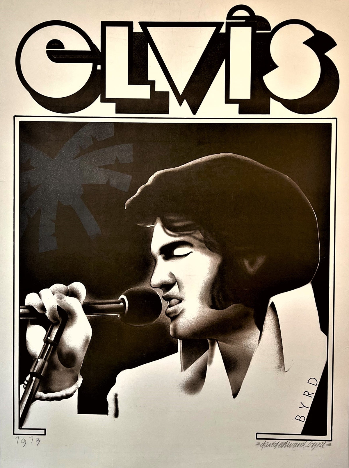 Elvis by David Byrd - Authentic Vintage Poster