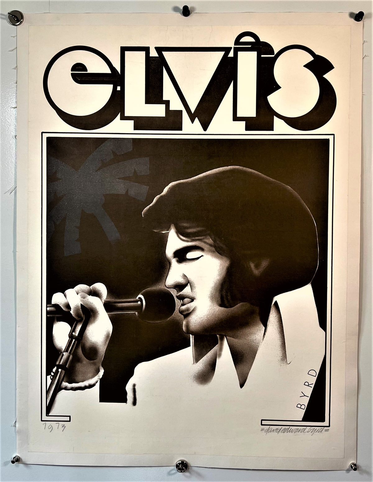 Elvis by David Byrd - Authentic Vintage Poster