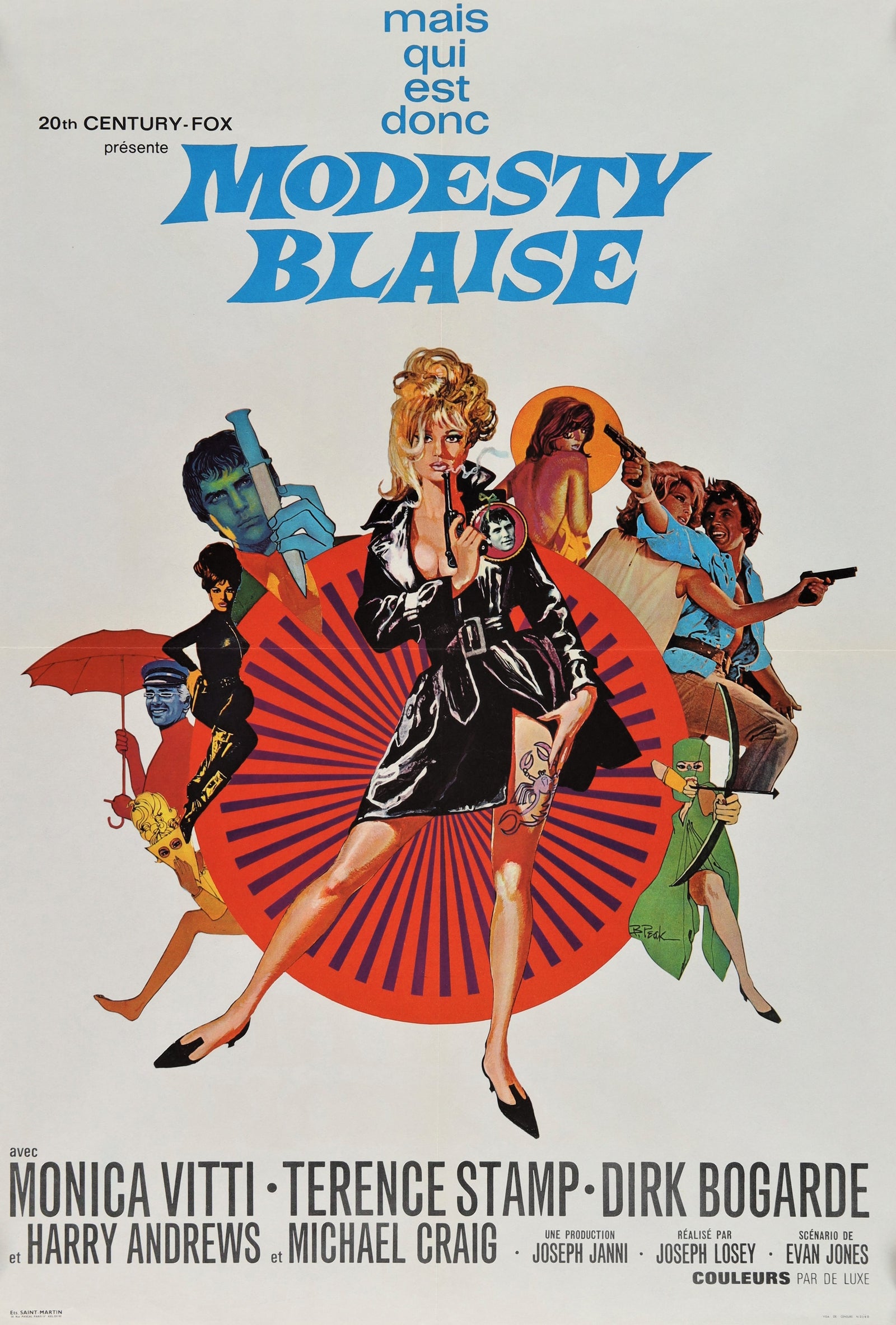 Modesty Blaise - Authentic Vintage Poster