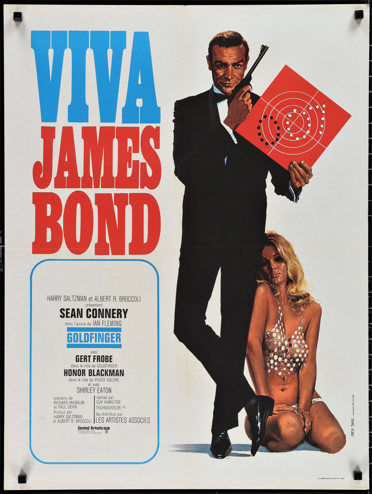 Goldfinger- James Bond - Authentic Vintage Poster