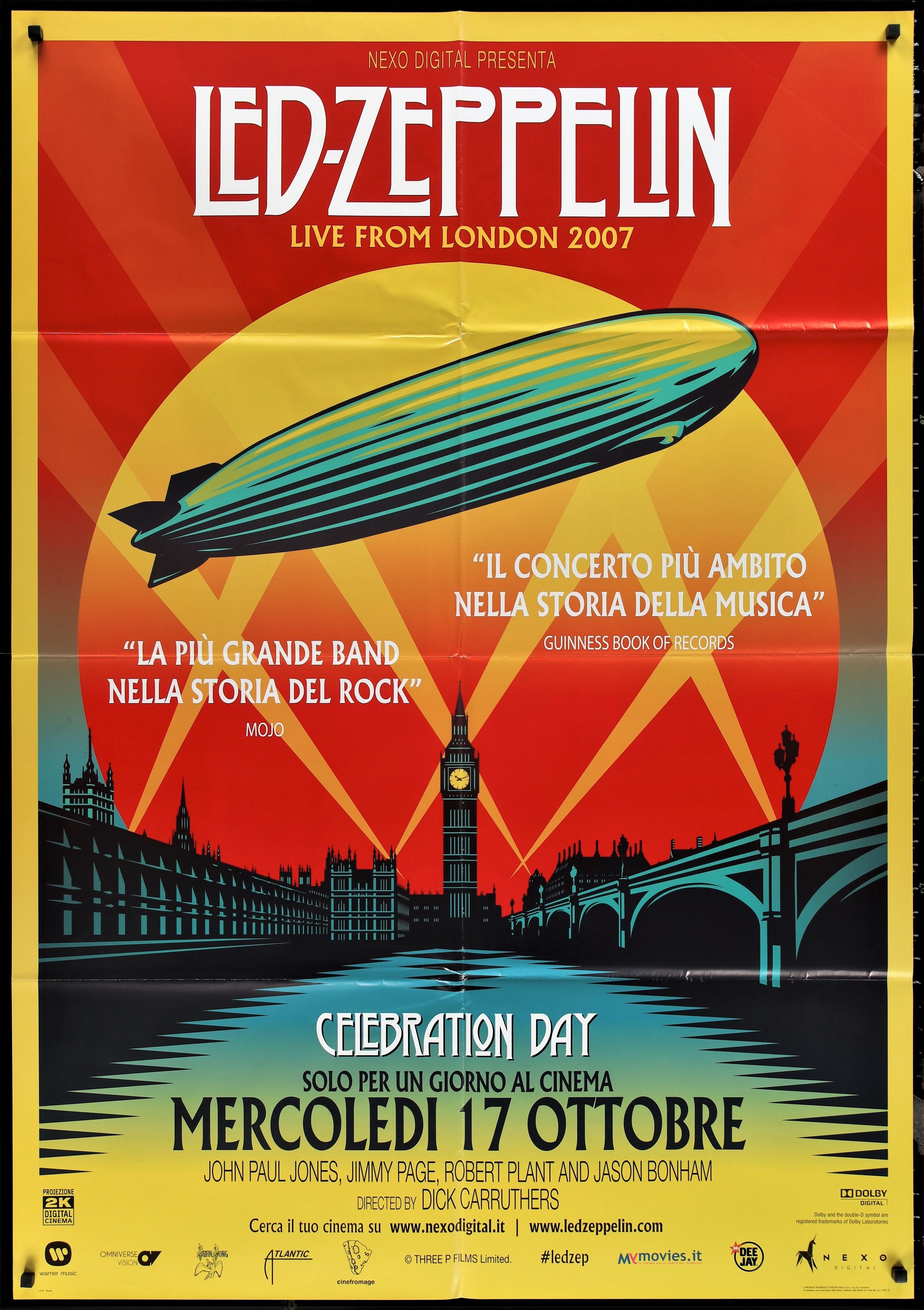 Led Zeppelin Celebration Day 祭典の日 B2ポスター Led Zeppelin Celebration Day 祭典の日 B2ポスター