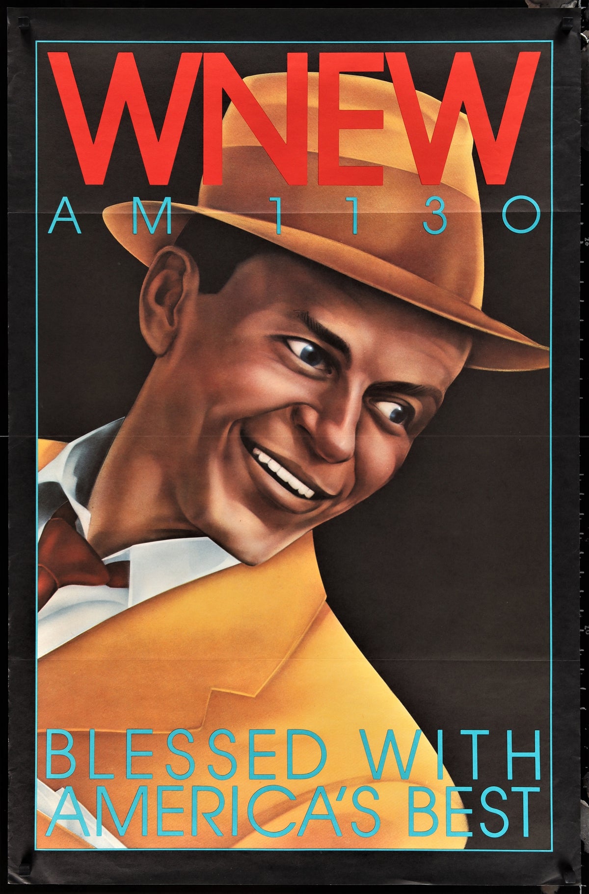 WNEW Sinatra - Authentic Vintage Poster