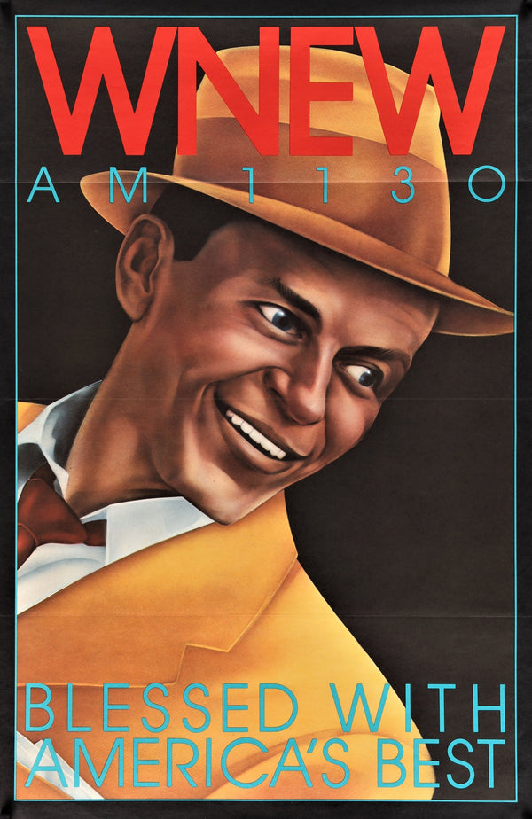 WNEW Sinatra - Authentic Vintage Poster
