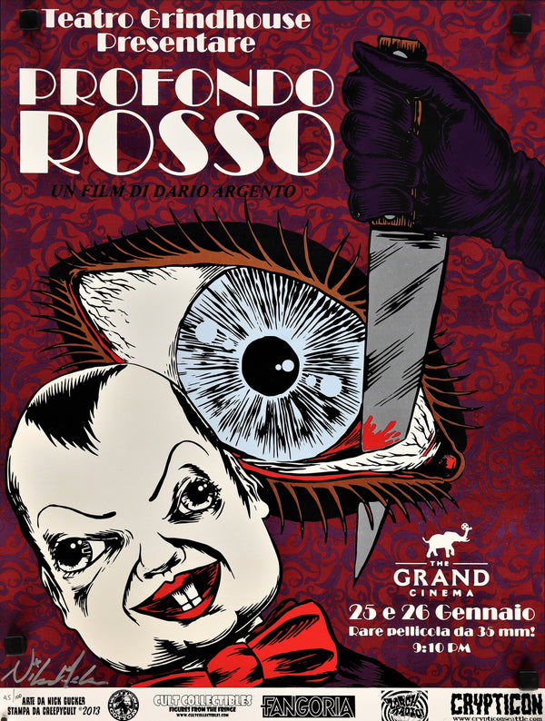Profundo Rosso- Deep Red - Authentic Vintage Poster
