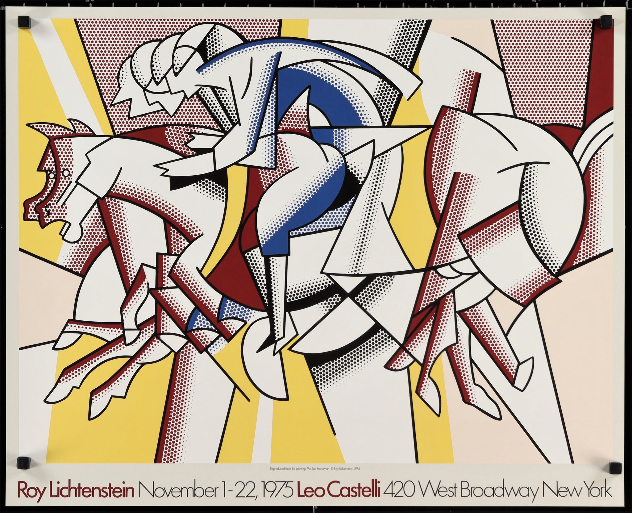 Authentic Vintage Poster | The Red Horseman- Roy Lichtenstein