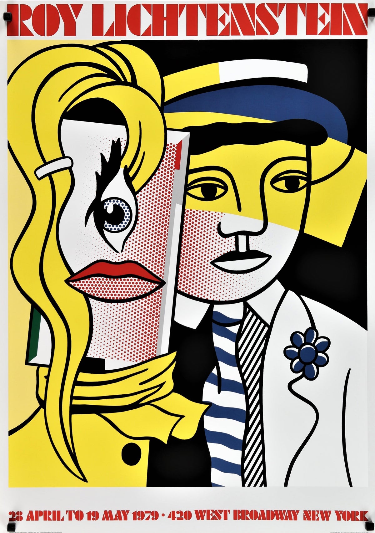 Roy Lichtenstein - Stepping Out - Authentic Vintage Poster