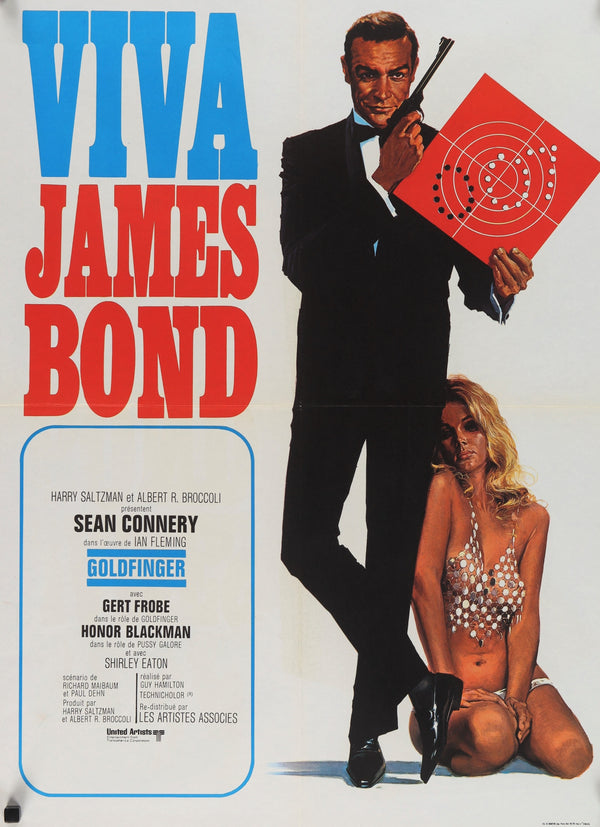 Goldfinger- James Bond - Authentic Vintage Poster