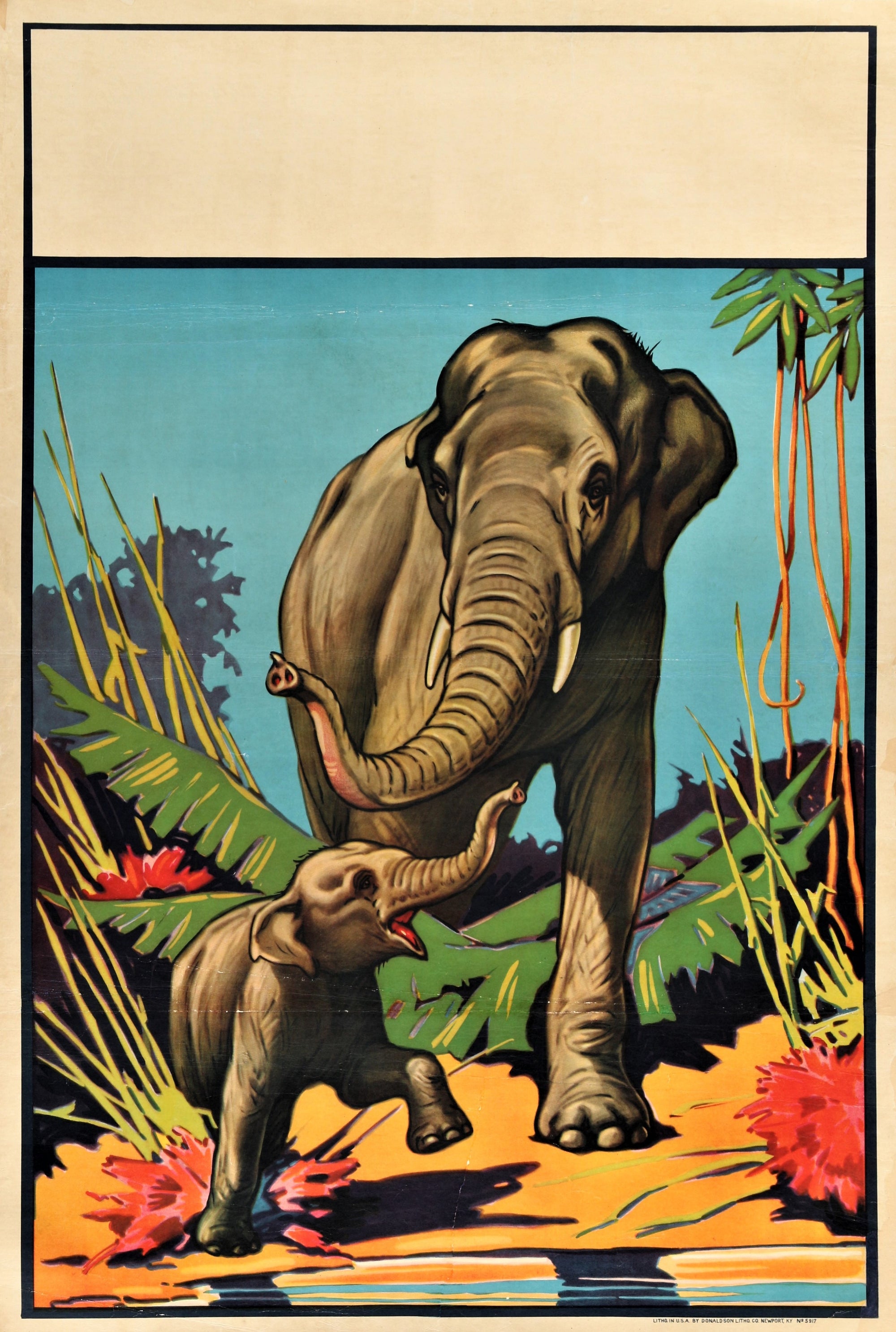 Wallace Bros Circus - Authentic Vintage Poster