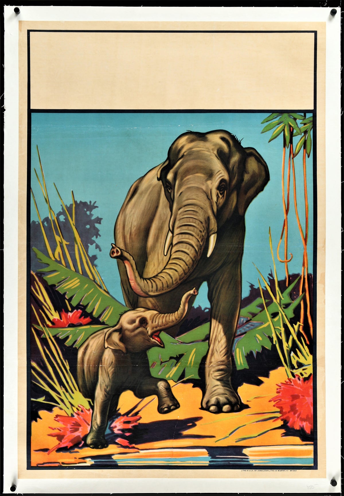 Wallace Bros Circus - Authentic Vintage Poster