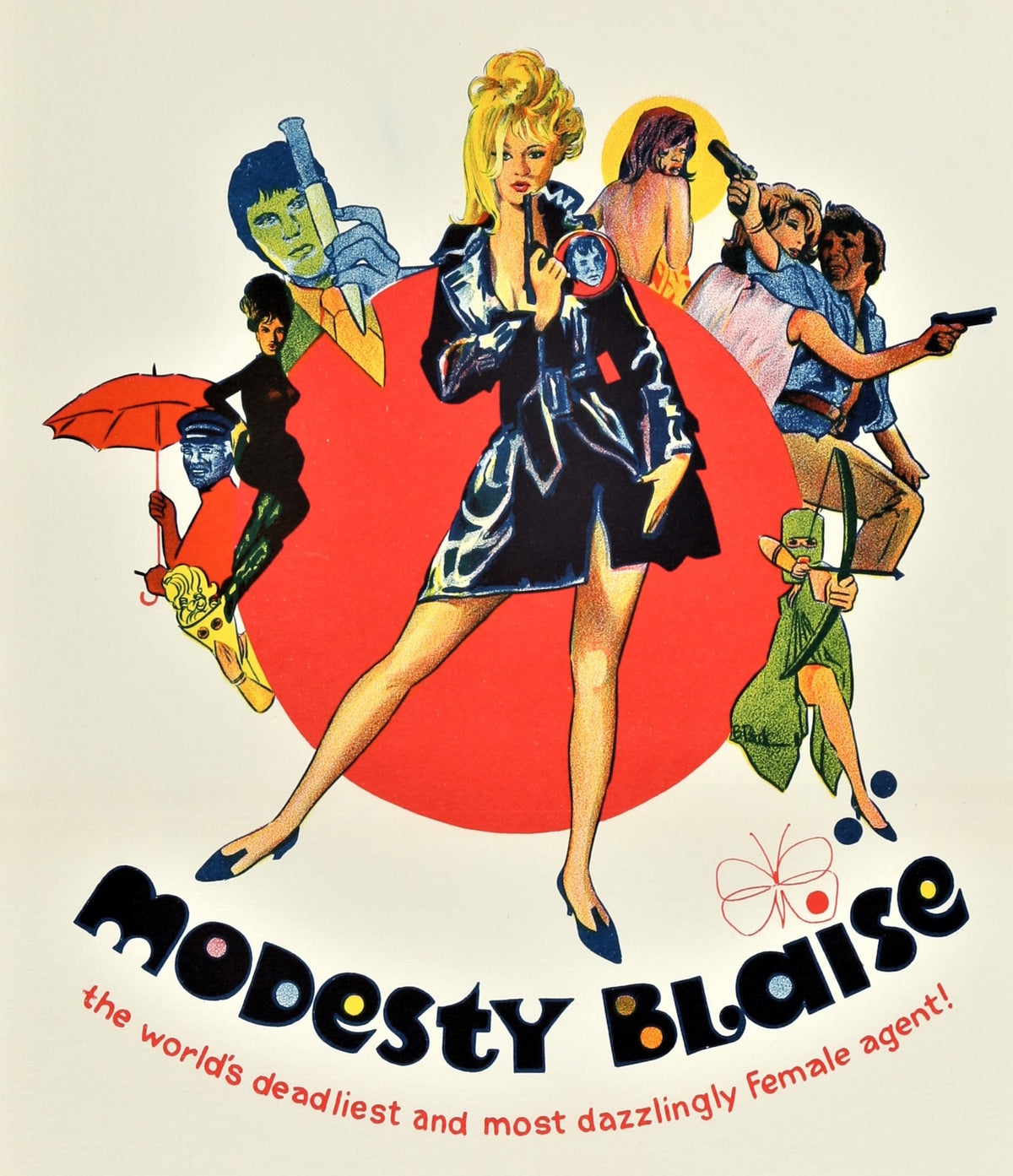 Modesty Blaise Australian Daybill - Authentic Vintage Poster