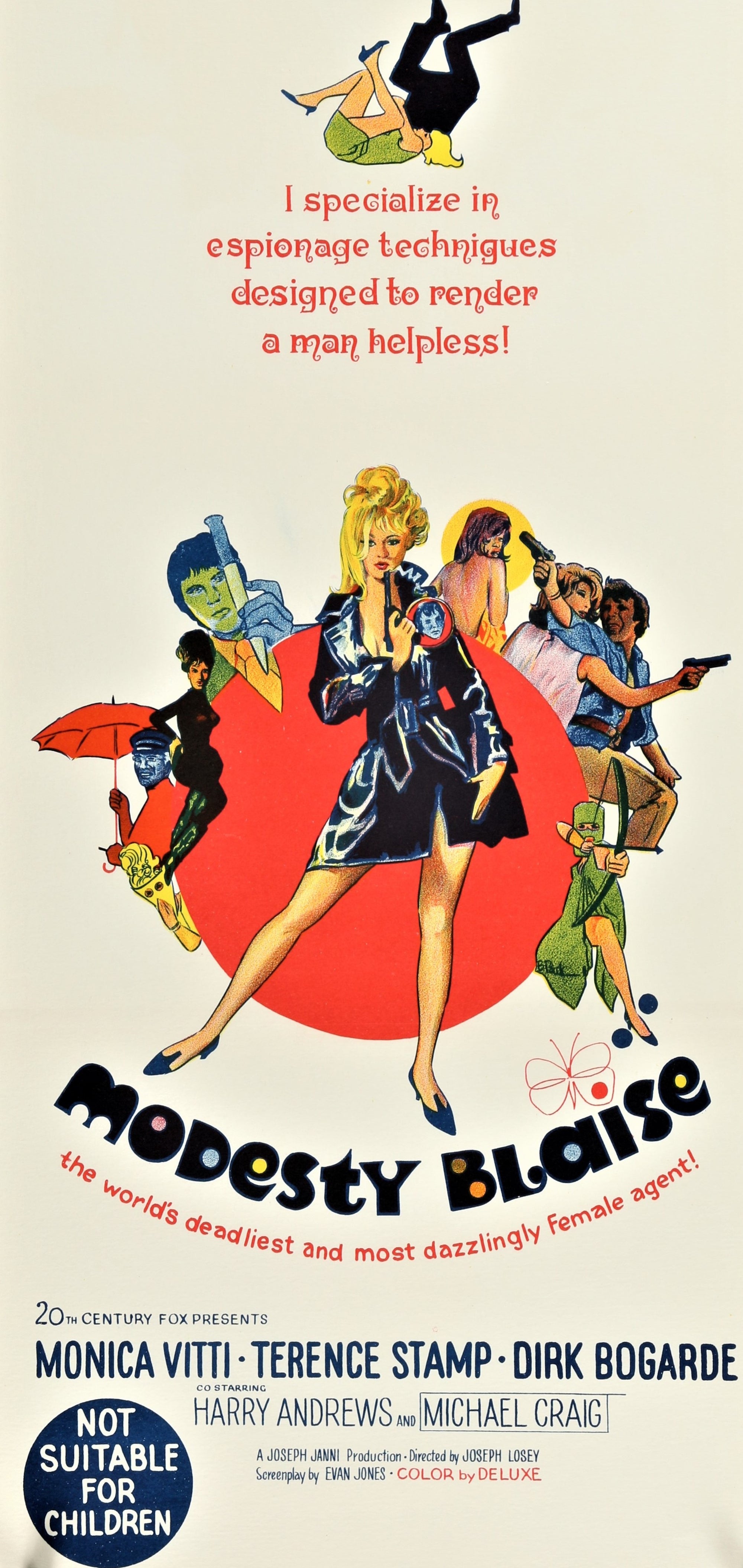 Modesty Blaise Australian Daybill - Authentic Vintage Poster
