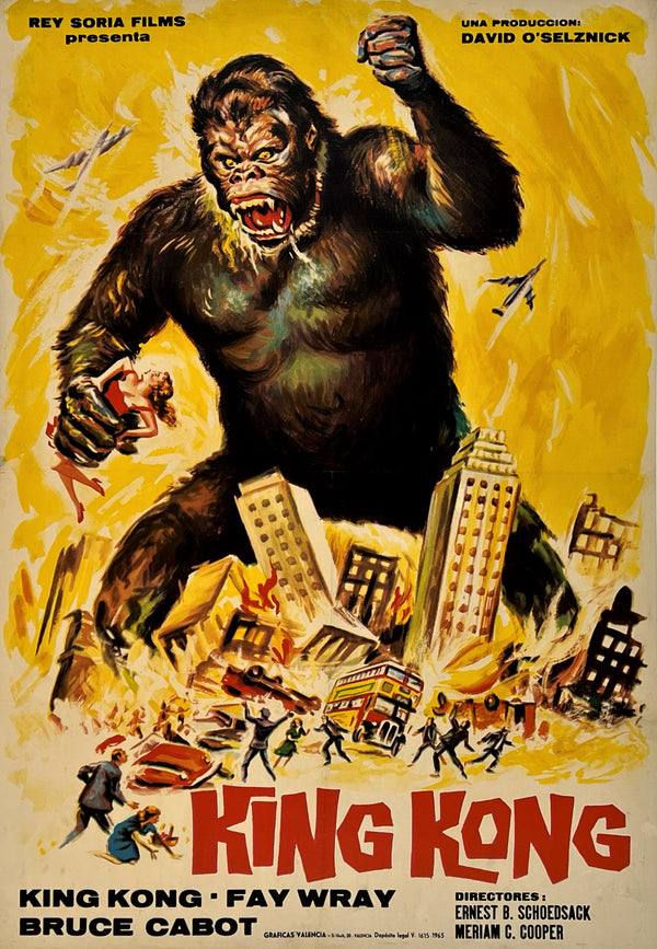 King Kong- Spanish Release - Authentic Vintage Poster