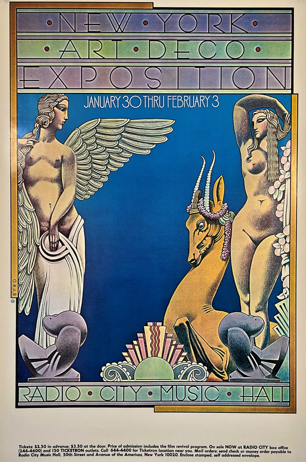 New York Art Deco Expo by David Byrd - Authentic Vintage Poster