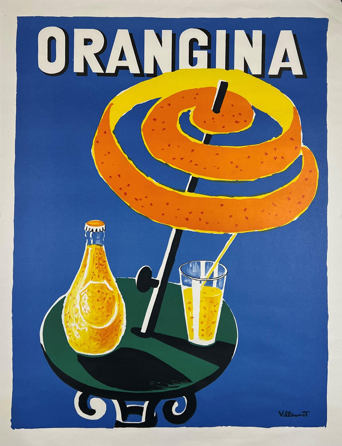 Orangina by Villemot - Authentic Vintage Poster