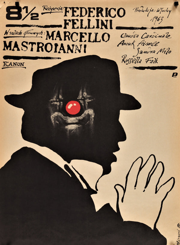 Federico Fellini's Eight and a Half - Authentic Vintage Poster