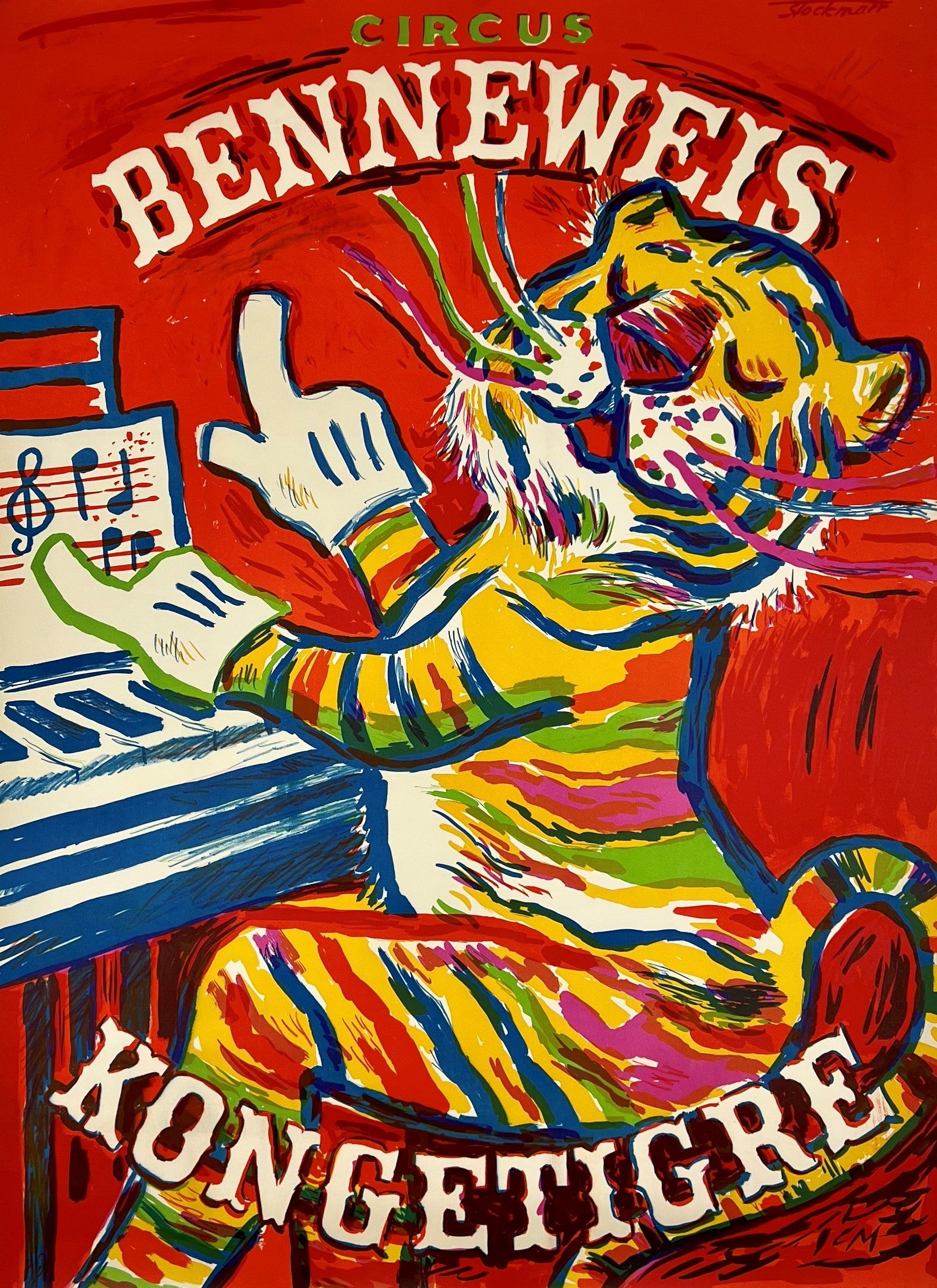 Authentic Vintage Poster | Circus Tiger by Stockmarr