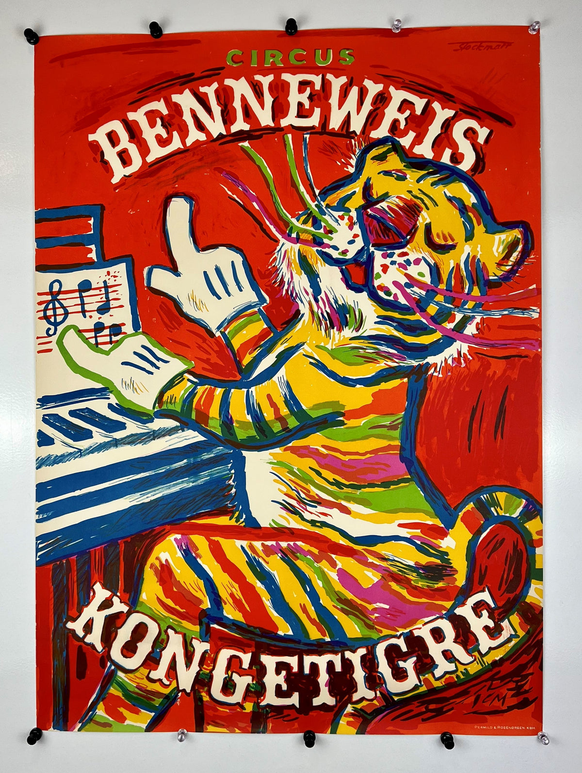 Circus Tiger by Stockmarr - Authentic Vintage Poster
