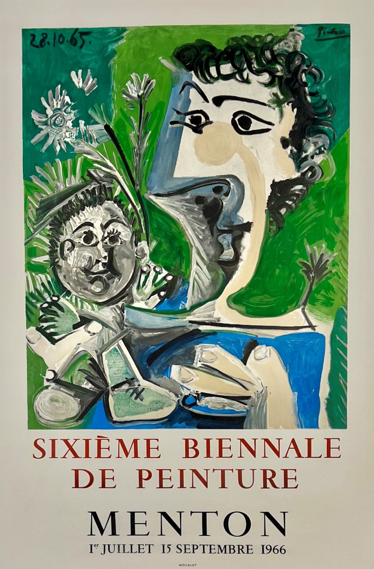 Picasso- Sixieme Biennale de Peinture - Authentic Vintage Poster