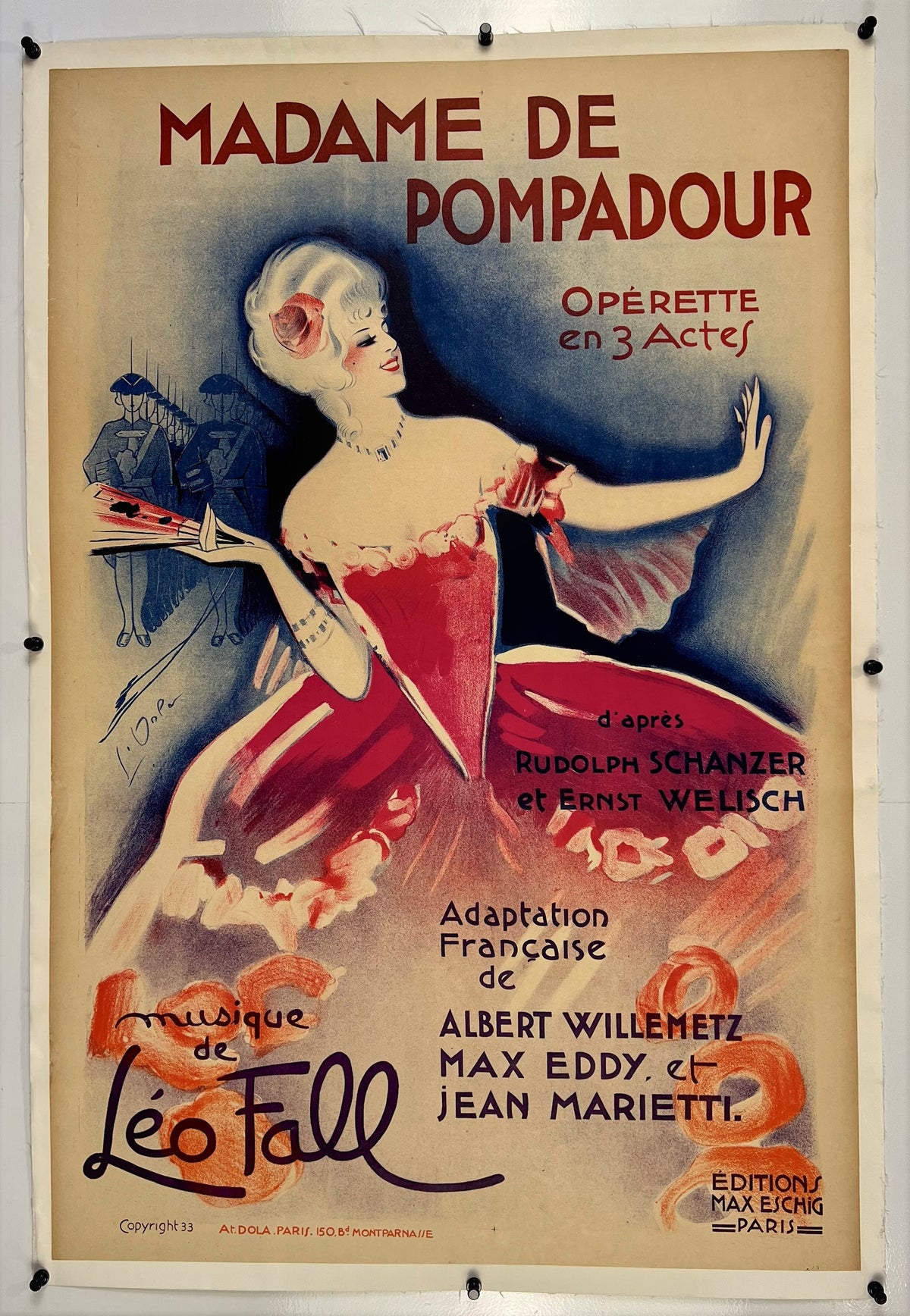 Madame De Pompadour - Authentic Vintage Poster